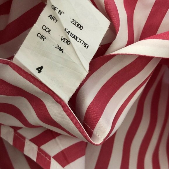 Faconnable Men's Striped Button Down Front Shirt P - Picture 9 of 10